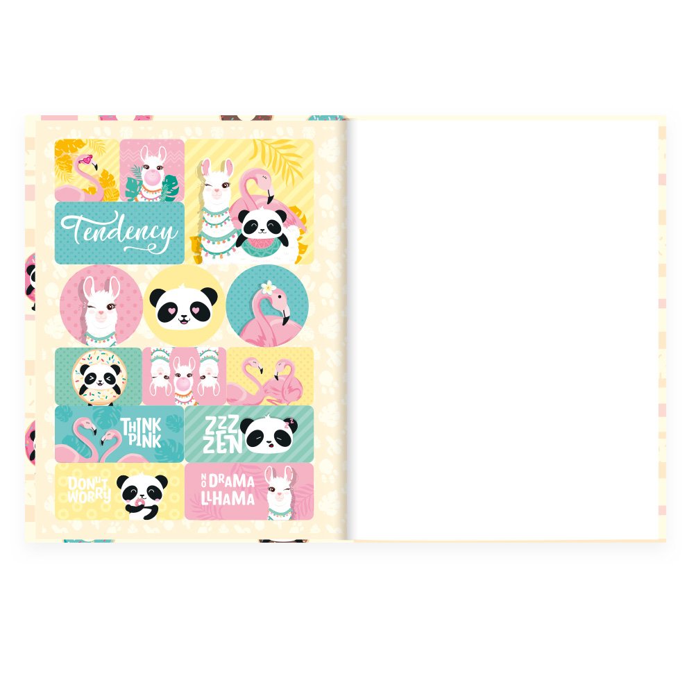 Caderno com 19 Desenhos de Panda para Colorir