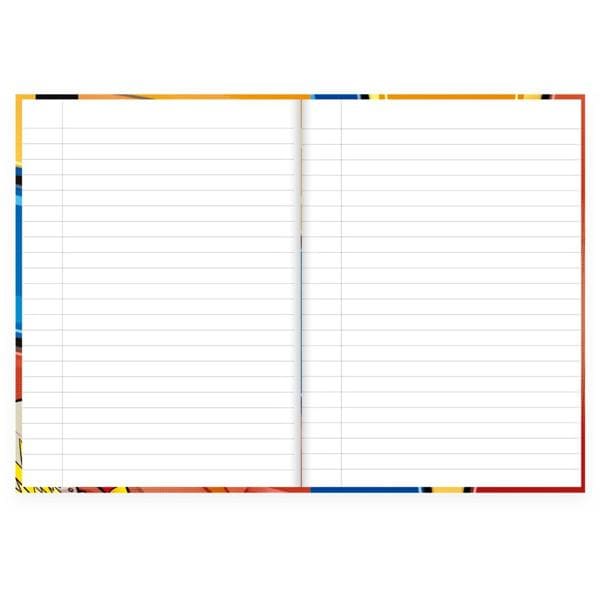 Caderno 1/4 Capa Dura Brochura Costurado 80 Folhas, DC Super Friends, Spiral, 2374034 - PT 1 UN