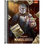 Caderno universitário capa dura, 20x1, 320 folhas, Mandalorian, 2333673, Spiral Man - PT 1 UN