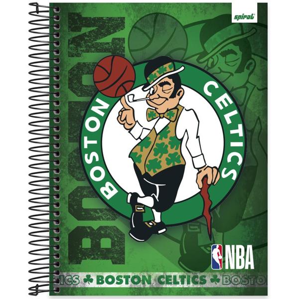 Caderno universitário capa dura, 20x1, 320 folhas, NBA, 2333598, Spiral Nba - PT 1 UN