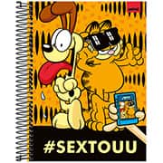 Caderno universitário capa dura, 15x1, 240 folhas, Garfield, 2333369, Spiral Gar - PT 1 UN