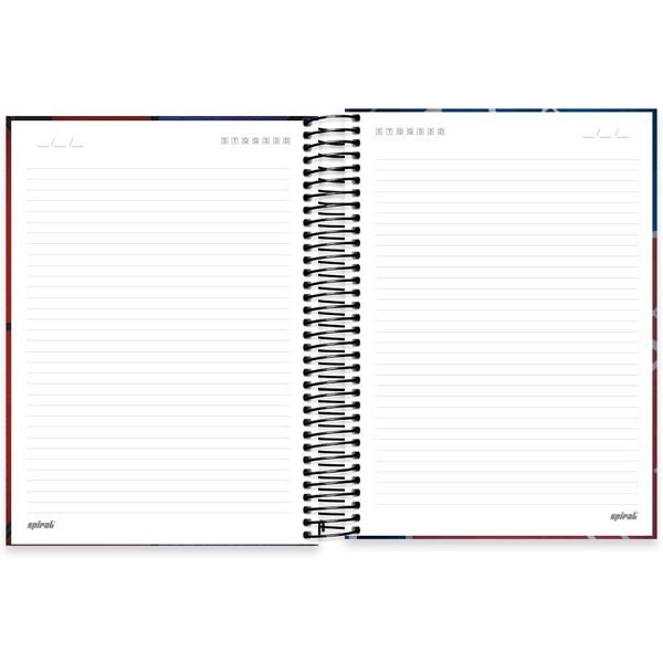 Caderno universitário capa dura, 15x1, 240 folhas, NBA, 2372740, Spiral Nba - PT 1 UN