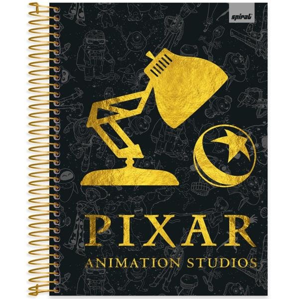 Caderno universitário capa dura, 15x1, 240 folhas, Pixar, 2372764, Spiral Px - PT 1 UN