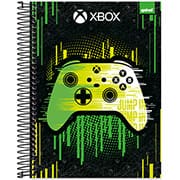 Caderno universitário capa dura, 15x1, 240 folhas, Xbox, 2333444, Spiral Xbox - PT 1 UN