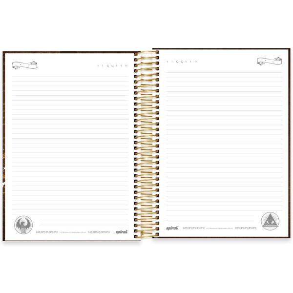 Caderno universitário capa dura, 20x1, 320 folhas, Animais Fantásticos, 2333475, Spiral An - PT 1 UN