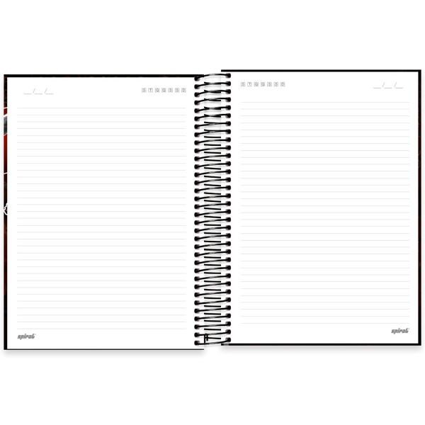 Caderno universitário capa dura, 20x1, 320 folhas, Deadpool, 2333505, Spiral Dea - PT 1 UN