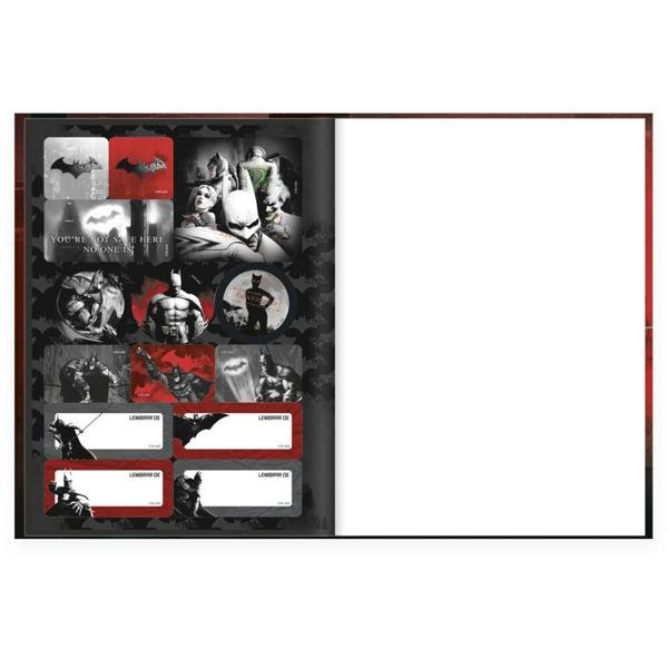 Caderno Universitário Capa Dura Brochura Costurado 80 Folhas, Batman Game, 2333710, Spiral Btg - PT 1 UN