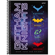 Caderno Universitário Capa Dura 1x1 80 Folhas Gotham Knights Spiral - PT 1 UN