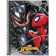 Caderno universitário capa dura, 1x1 80 folhas, Homem Aranha Spiderman Marvel, 2352049, Spiral Mha - PT 1 UN