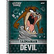 Caderno universitário capa dura, 1x1 80 folhas, Looney Tunes, 2371798, Spiral Lt - PT 1 UN