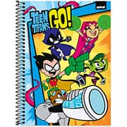 Caderno universitário capa dura, 1x1 80 folhas, Titans Go, 2332669, Spiral Ttg - PT 1 UN Caderno universitário capa dura, 1x1 80 folhas, Titans Go, 2332669, Spiral Ttg - PT 1 UN