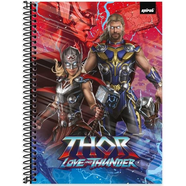 Caderno universitário capa dura, 1x1 80 folhas, Thor, 2332683, Spiral Thr - PT 1 UN