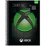 Caderno universitário capa dura, 1x1 80 folhas, Xbox, 2372238, Spiral Xbox - PT 1 UN