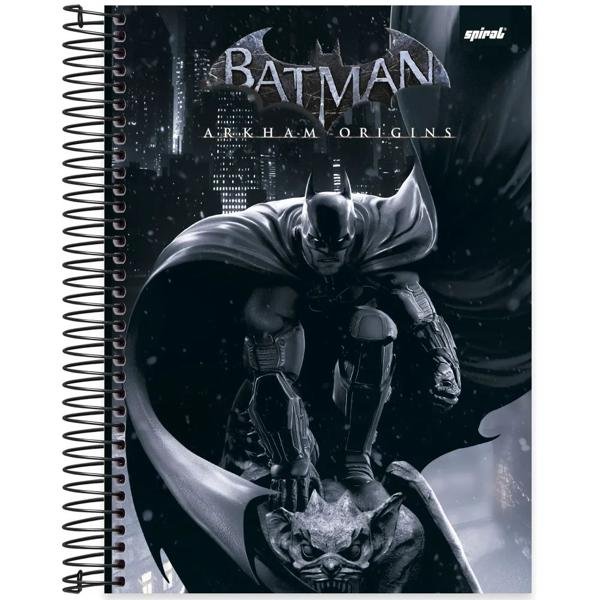 Caderno universitário capa dura, 10x1, 160 folhas, Batman Game, 2332775, Spiral Btg - PT 1 UN