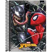 Caderno universitário capa dura, 10x1, 160 folhas, Homem Aranha Spiderman Marvel, 2332898, Spiral Mha - PT 1 UN
