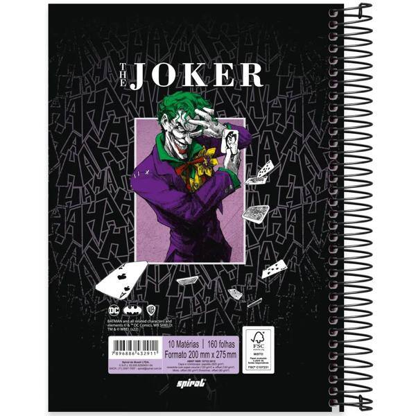 Caderno universitário capa dura, 10x1, 160 folhas, Joker, 2332911, Spiral Jok - PT 1 UN