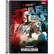Caderno universitário capa dura, 10x1, 160 folhas, Mandalorian, 2333208, Spiral Man - PT 1 UN