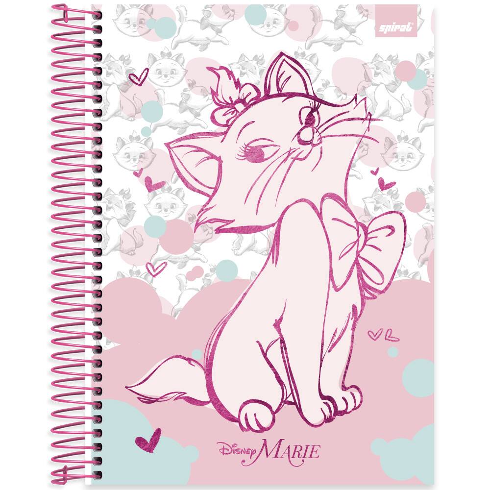 Caderno de Desenho Tema Gatinha Marie