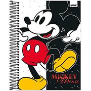 Caderno Universitário Capa Dura 10x1 160 Folhas Mickey Disney Clássico Spiral - PT 1 UN