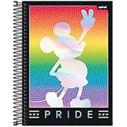 Caderno Universitário Capa Dura, 10x1, 160 Folhas, Mickey Disney Pride, 2333055, Spiral Mpr - PT 1 UN