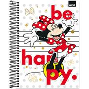 Caderno Universitário Capa Dura 10x1 160 Folhas Minnie Disney Clássica Spiral - PT 1 UN Caderno Universitário Capa Dura 10x1 160 Folhas Minnie Disney Clássica Spiral - PT 1 UN