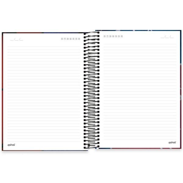 Caderno universitário capa dura, 10x1, 160 folhas, NBA, 2334953, Spiral Nba - PT 1 UN