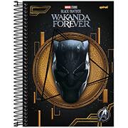 Caderno universitário capa dura, 10x1, 160 folhas, Pantera Negra, 2333116, Spiral Pan - PT 1 UN Caderno universitário capa dura, 10x1, 160 folhas, Pantera Negra, 2333116, Spiral Pan - PT 1 UN