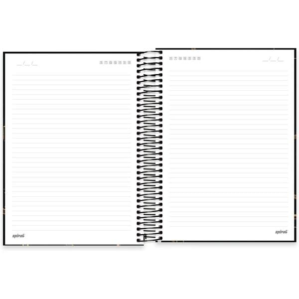 Caderno universitário capa dura, 10x1, 160 folhas, Pantera Negra, 2333116, Spiral Pan - PT 1 UN