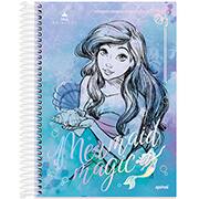Caderno Universitário Capa Dura, 10x1, 160 Folhas, Princesas Disney, 2333130, Spiral Pn - PT 1 UN