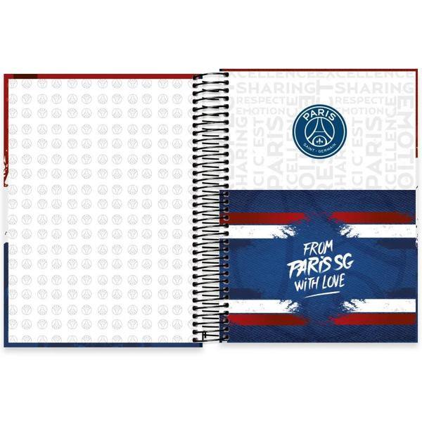 Caderno universitário capa dura, 10x1, 160 folhas, PSG, 2372535, Spiral Psg - PT 1 UN