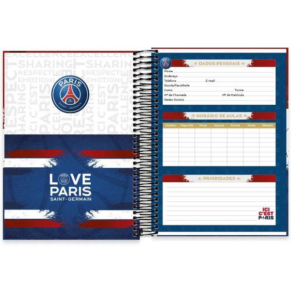 Caderno universitário capa dura, 10x1, 160 folhas, PSG, 2372535, Spiral Psg - PT 1 UN