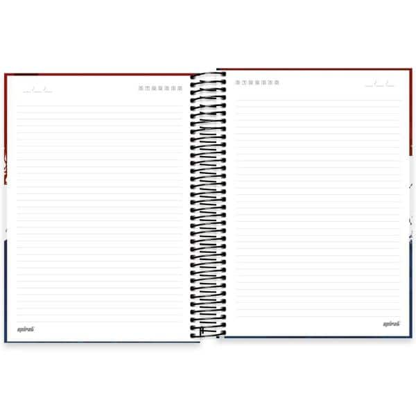 Caderno universitário capa dura, 10x1, 160 folhas, PSG, 2372535, Spiral Psg - PT 1 UN