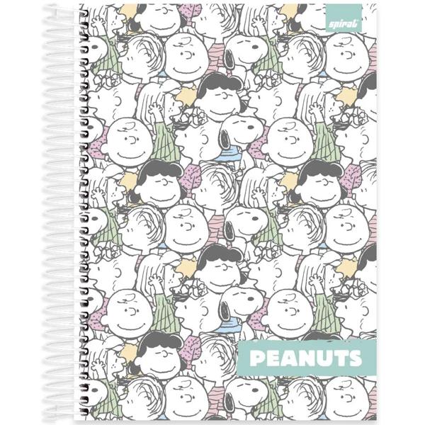 Caderno universitário capa dura, 10x1, 160 folhas, Snoopy, 2333161, Spiral Sno - PT 1 UN