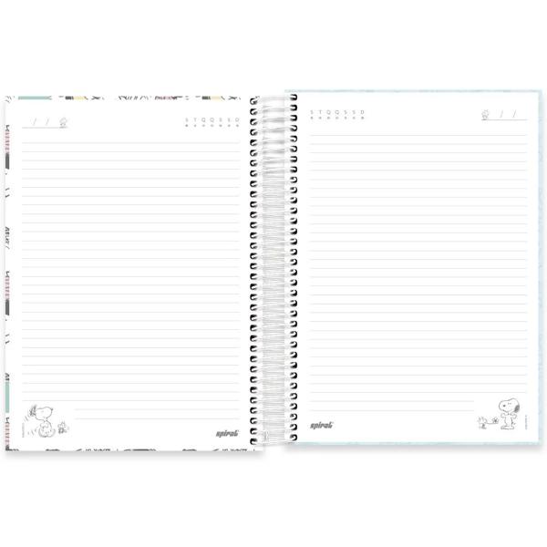 Caderno universitário capa dura, 10x1, 160 folhas, Snoopy, 2333161, Spiral Sno - PT 1 UN