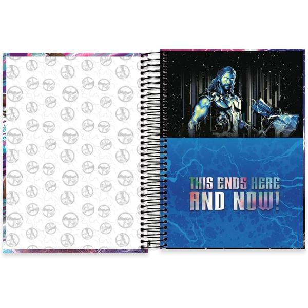 Caderno universitário capa dura, 10x1, 160 folhas, Thor, 2372597, Spiral Thr- PT 1 UN