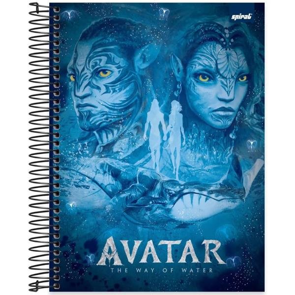 Caderno universitário capa dura, 15x1, 240 folhas, Avatar, 2333321, Spiral Ava- PT 1 UN