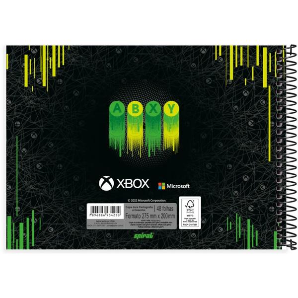 Caderno cartografia e desenho capa dura 48 folhas XBox, Spiral, 2334250 - PT 1 UN