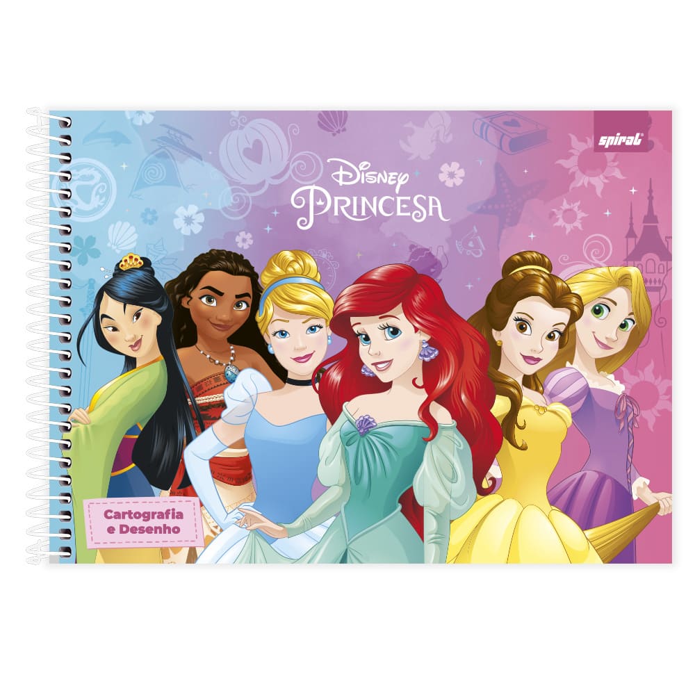 Caderno cartografia e desenho capa dura 80 folhas Disney Minnie Kawaii,  Spiral, 2373631- PT 1 UN - Escolar - Kalunga