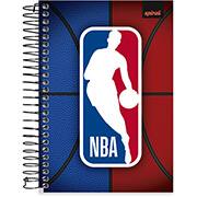 Caderno 1/4 capa dura espiral 160 folhas NBA, Spiral, 2373907 - PT 1 UN