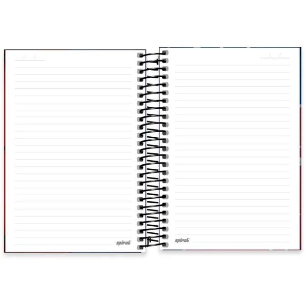 Caderno 1/4 capa dura espiral 160 folhas NBA, Spiral, 2373907 - PT 1 UN