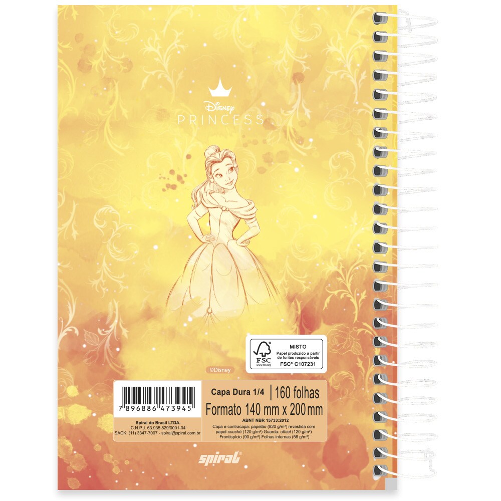 LIVRO DE ATIVIDADES E COLORIR DISNEY PRINCESAS - C/ ESPIRAL