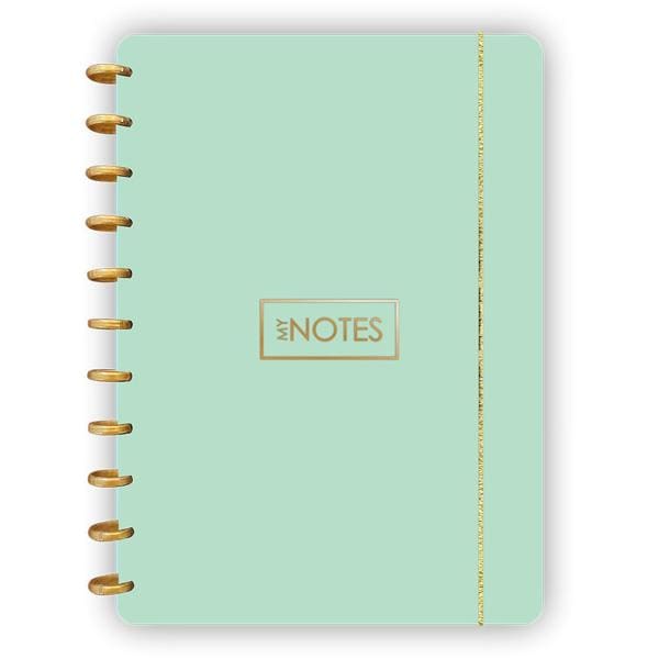 Caderno de Disco, Verde, 80 folhas, 210x290mm, 3240, Abyara - PT 1 UN