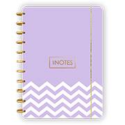 Caderno de Disco Zig Zag , Lilás, 80 folhas, 210x290mm, 3271, Abyara - PT 1 UN