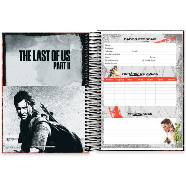 Caderno Universitário Capa Dura 15X1 240 Folhas The Last Of Us - Playstation Spiral - PT 1 UN