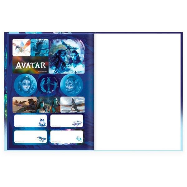 Caderno Universitário Capa Dura Brochura Costurado 80 Folhas, Avatar Spiral - PT 1 UN