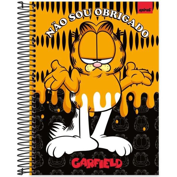 Caderno universitário capa dura, 20x1, 320 folhas, Garfield, 2333536, Spiral Gar - PT 1 UN