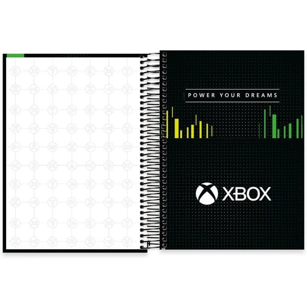 Caderno universitário capa dura, 15x1, 240 folhas, Xbox, 2333437, Spiral Xbox - PT 1 UN