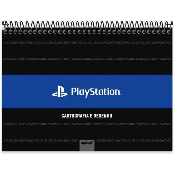 Caderno cartografia e desenho capa dura espiral superior 80 folhas Playstation, Spiral, 2334380- PT 1 UN