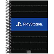 Caderno universitário capa dura, 10x1, 160 folhas, Playstation, 2366947, Spiral Ps - PT 1 UN
