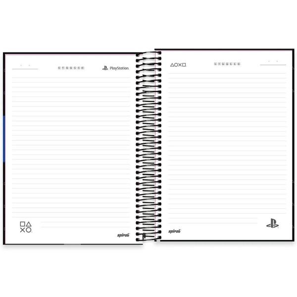 Caderno universitário capa dura, 10x1, 160 folhas, Playstation, 2366947, Spiral Ps - PT 1 UN